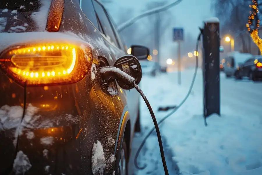 Samochód elektryczny zimą