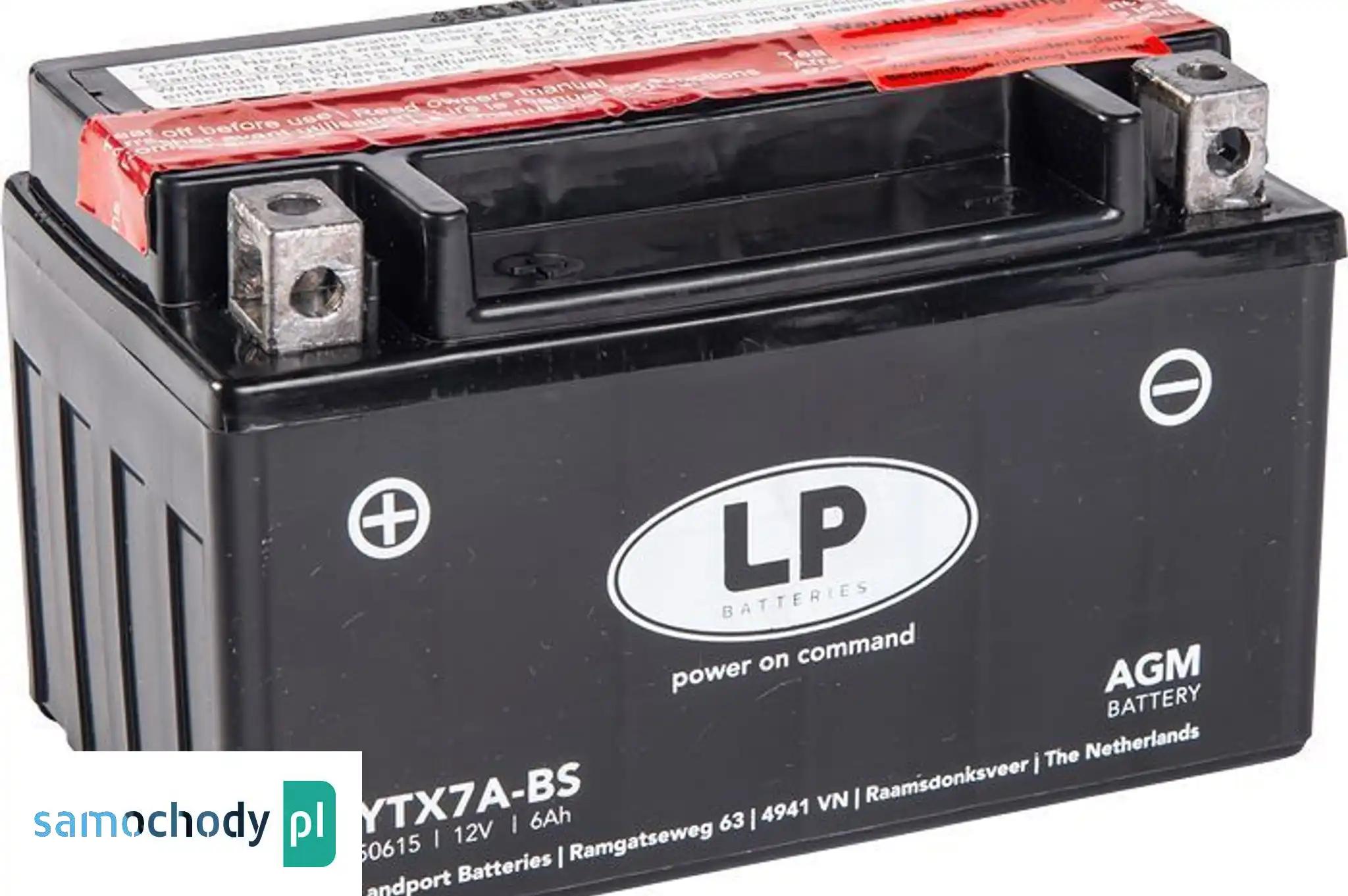 Akumulator motocyklowy Landport YTX7A-BS 12V 6Ah 105A