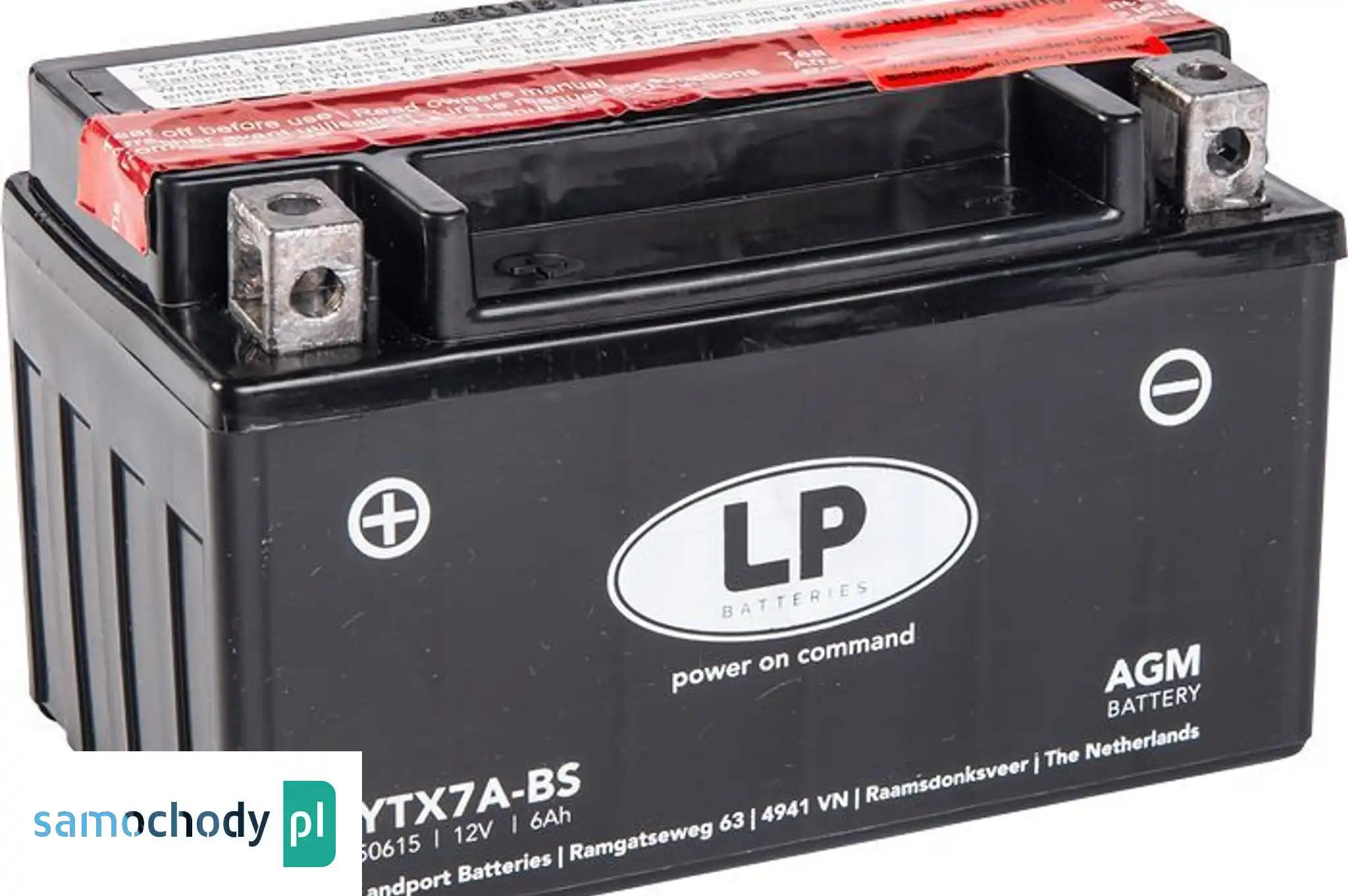 Akumulator motocyklowy Landport YTX7A-BS 12V 6Ah 105A