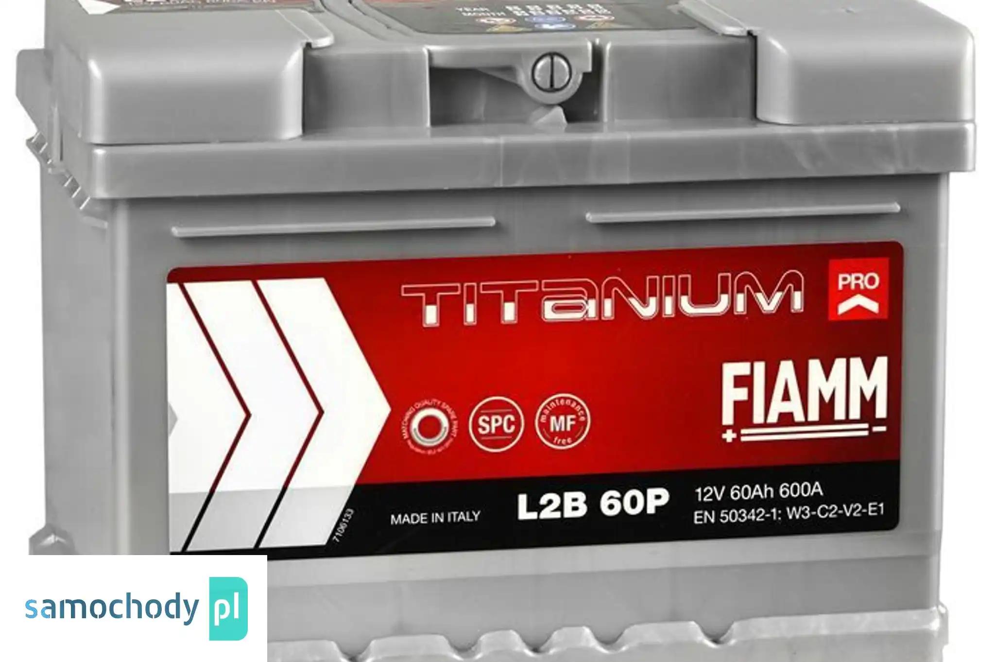 Akumulator FIAMM TITANIUM PRO 12V 60Ah 600A Prawy Plus
