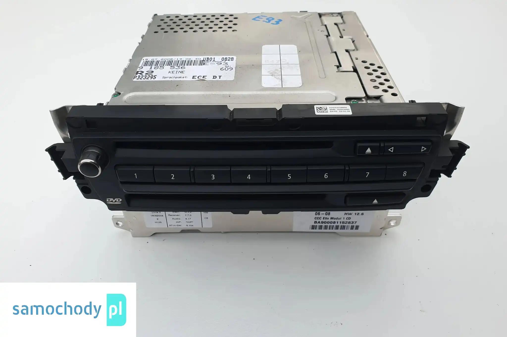 BMW E90 E91 E92 RADIO CD NAVIGACJA 9185536