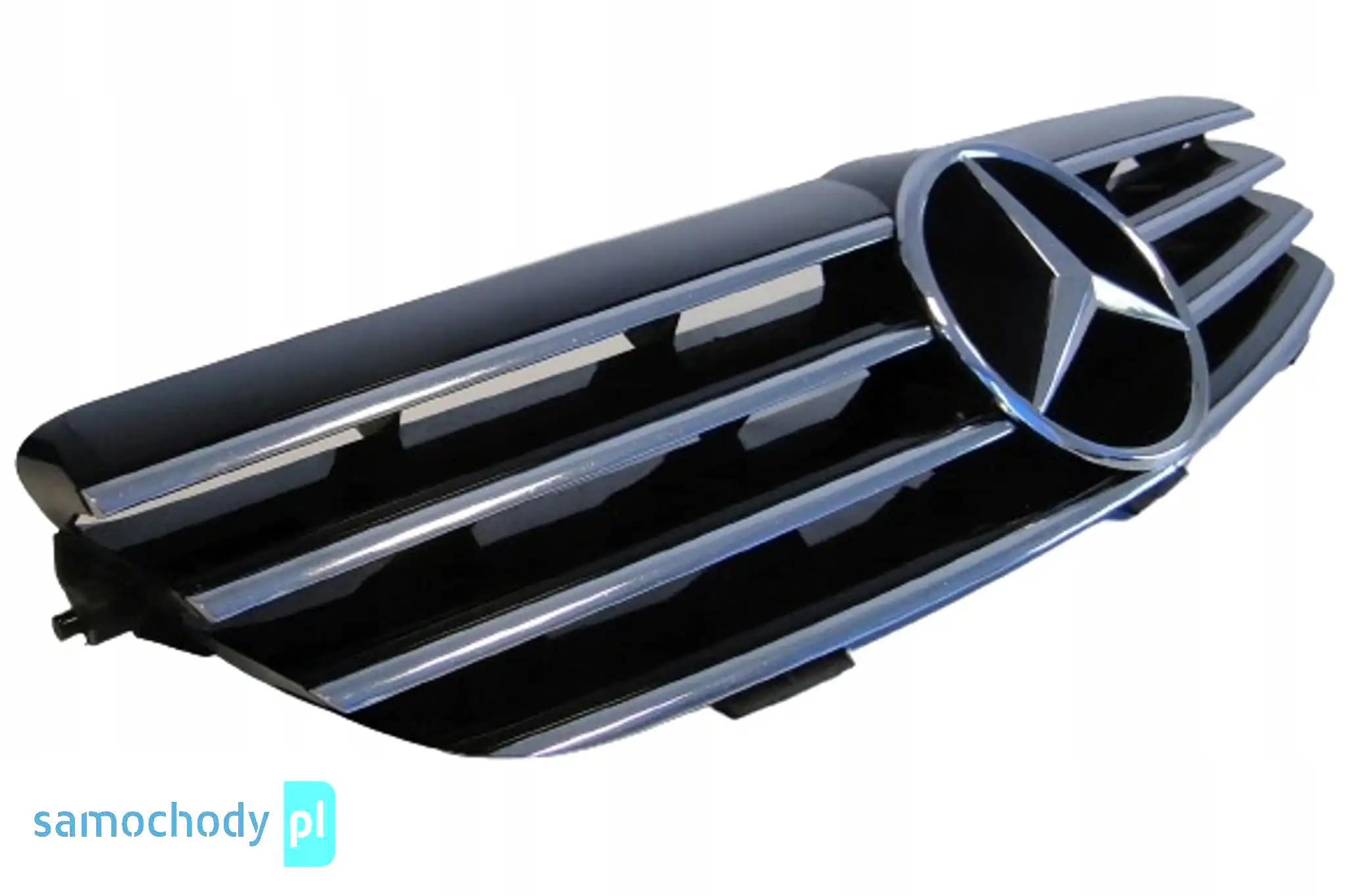 MERCEDES CLK 209 W209 GRILL ATRAPA 4 LAMELE CZARNY