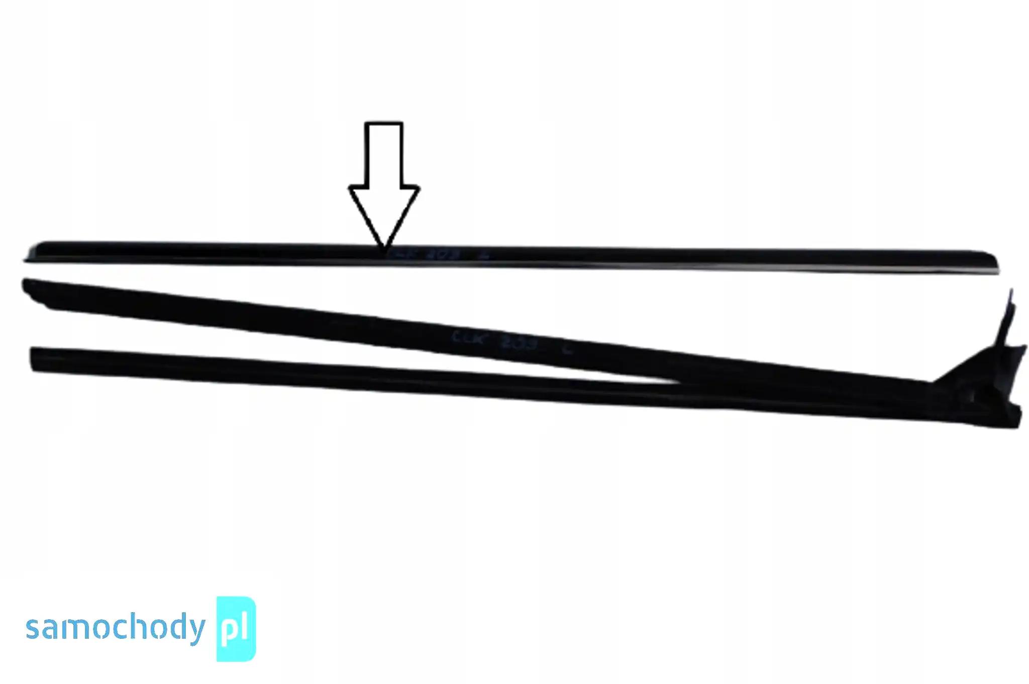 MERCEDES CLK 209 LISTWA ZBIERAJĄCA LEWA Z CHROMEM