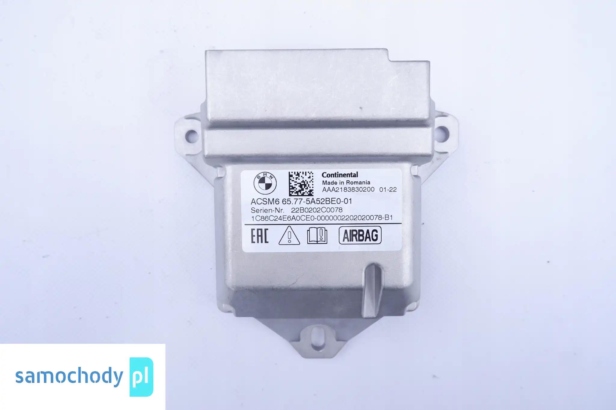 BMW MODUŁ SENSOR AIRBAG 5A52BE0