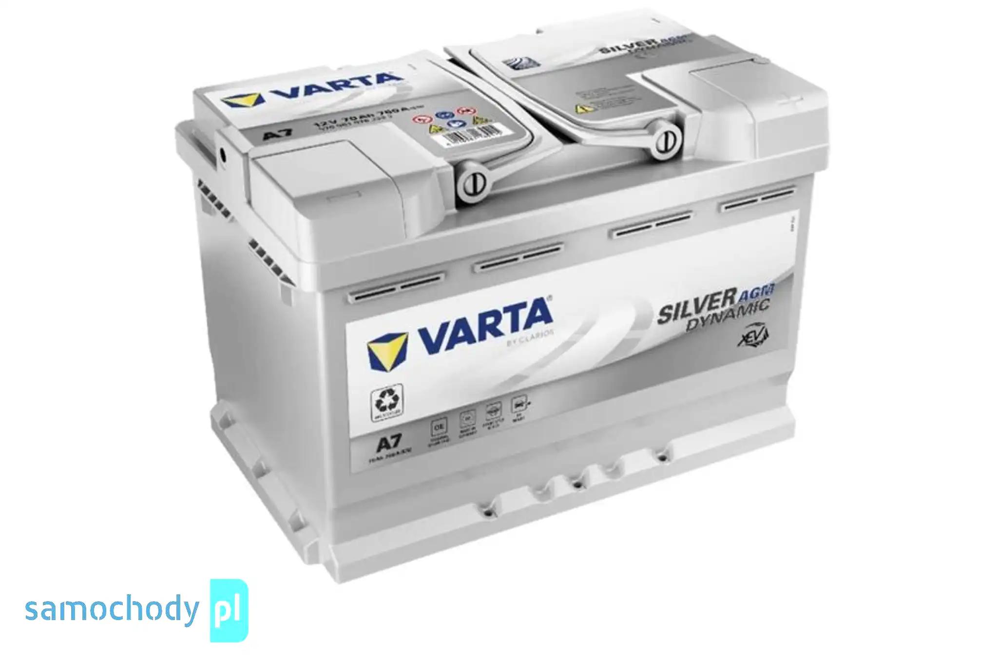 Akumulator Varta Silver Dynamic Agm A7 (E39) 70Ah/760A