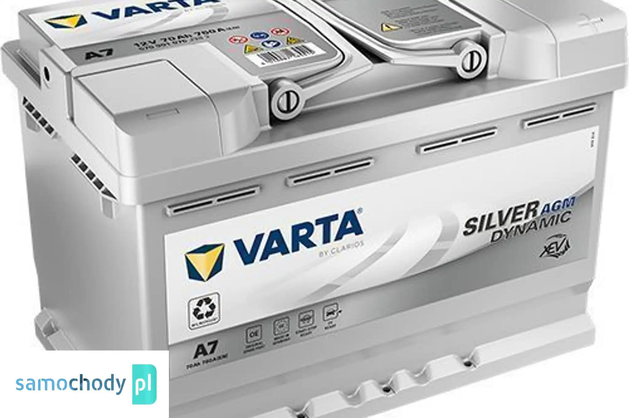 Akumulator VARTA AGM START&STOP A7 70Ah 760A (dawna E39)