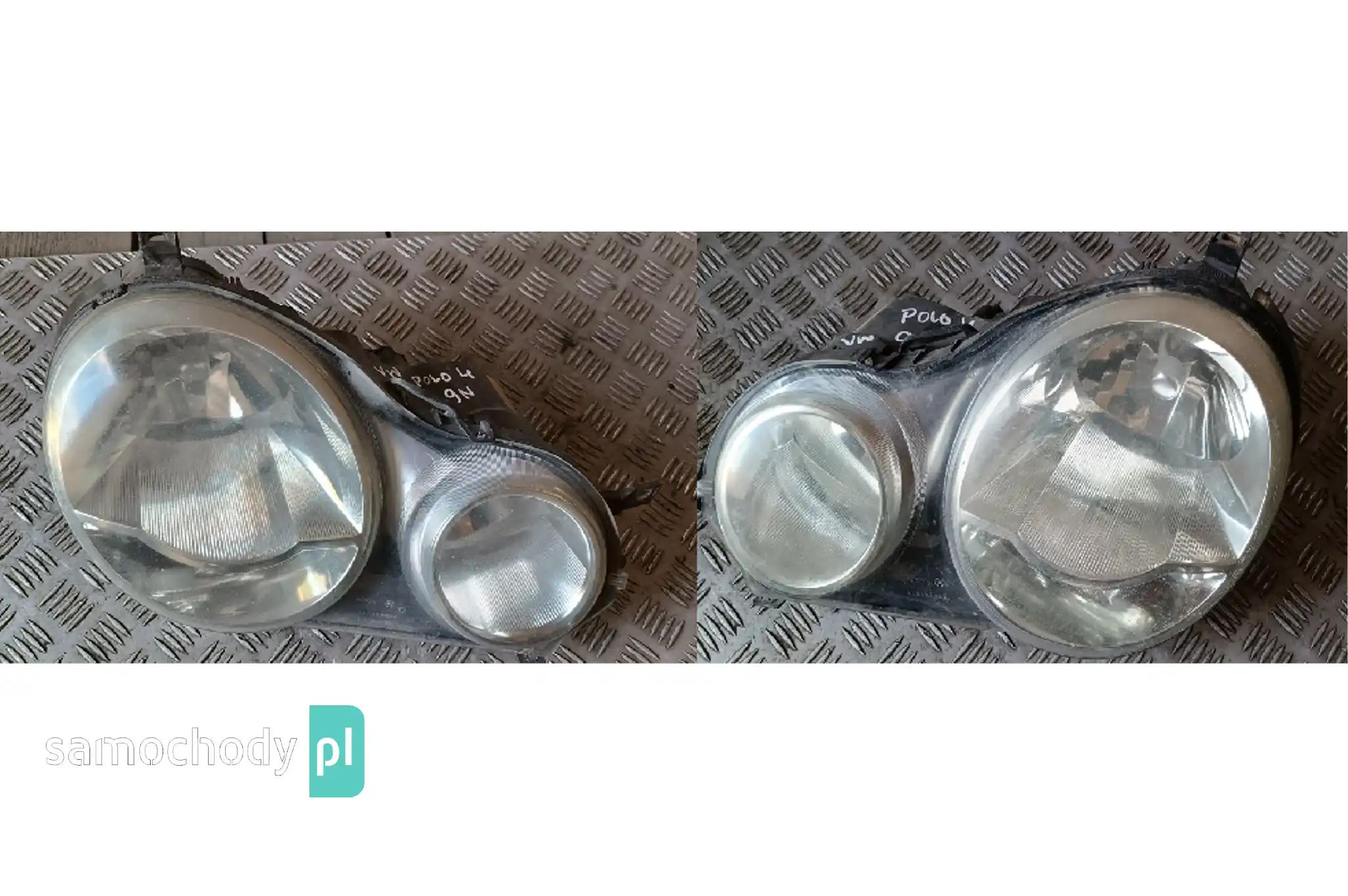 Lampa prawa lewa przednia przód VW Polo 4 IV 9N okular komplet lamp