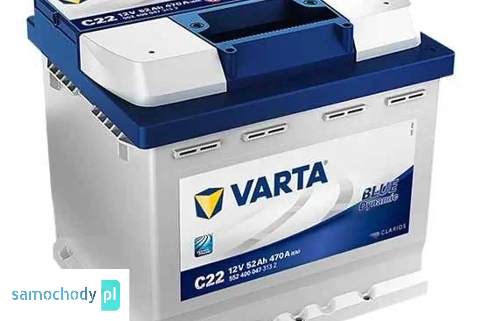 Akumulator Varta Blue Dynamic C22 52Ah 470a