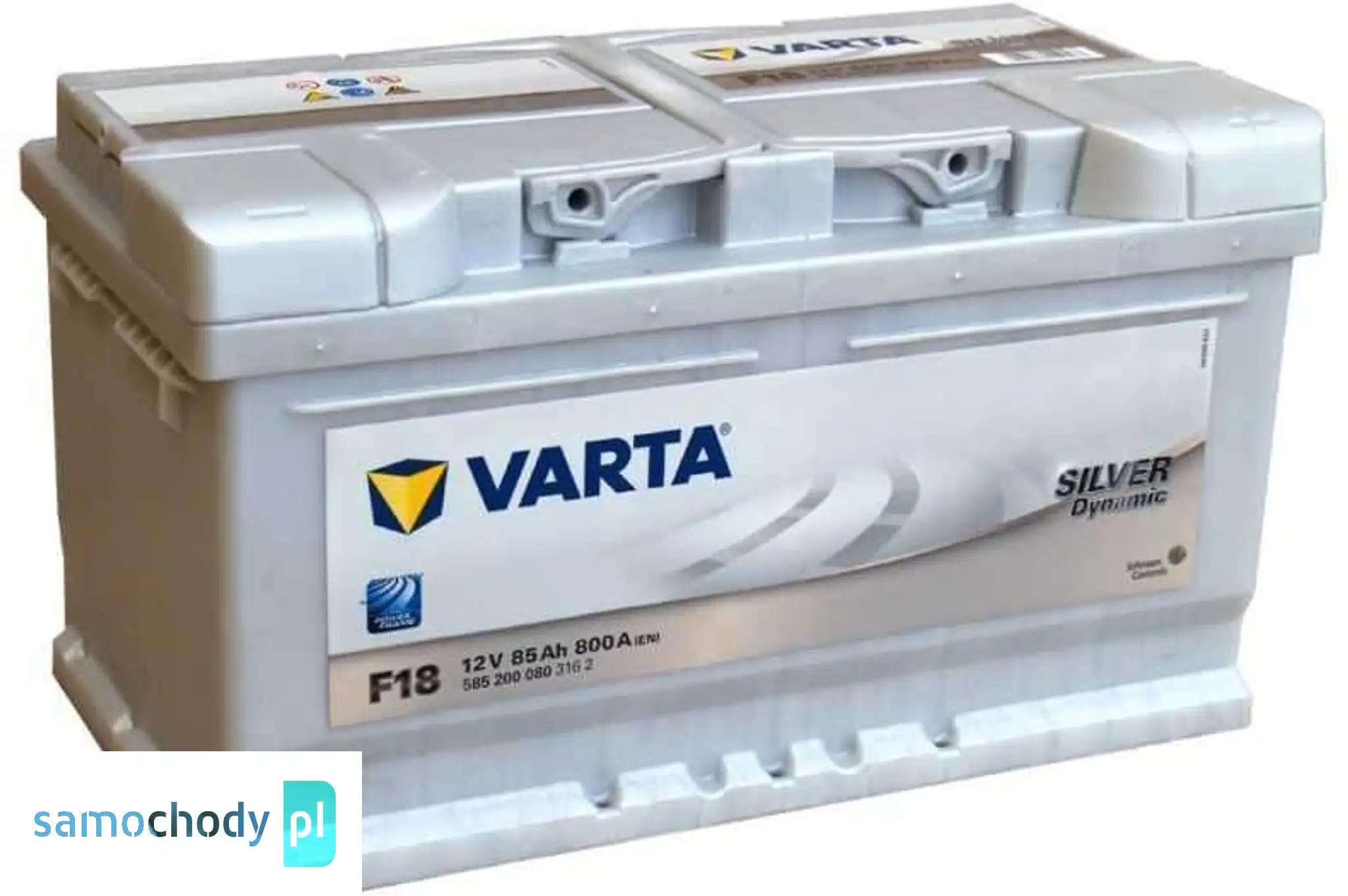 Akumulator VARTA Silver Dynamic F18 85Ah 800A EN