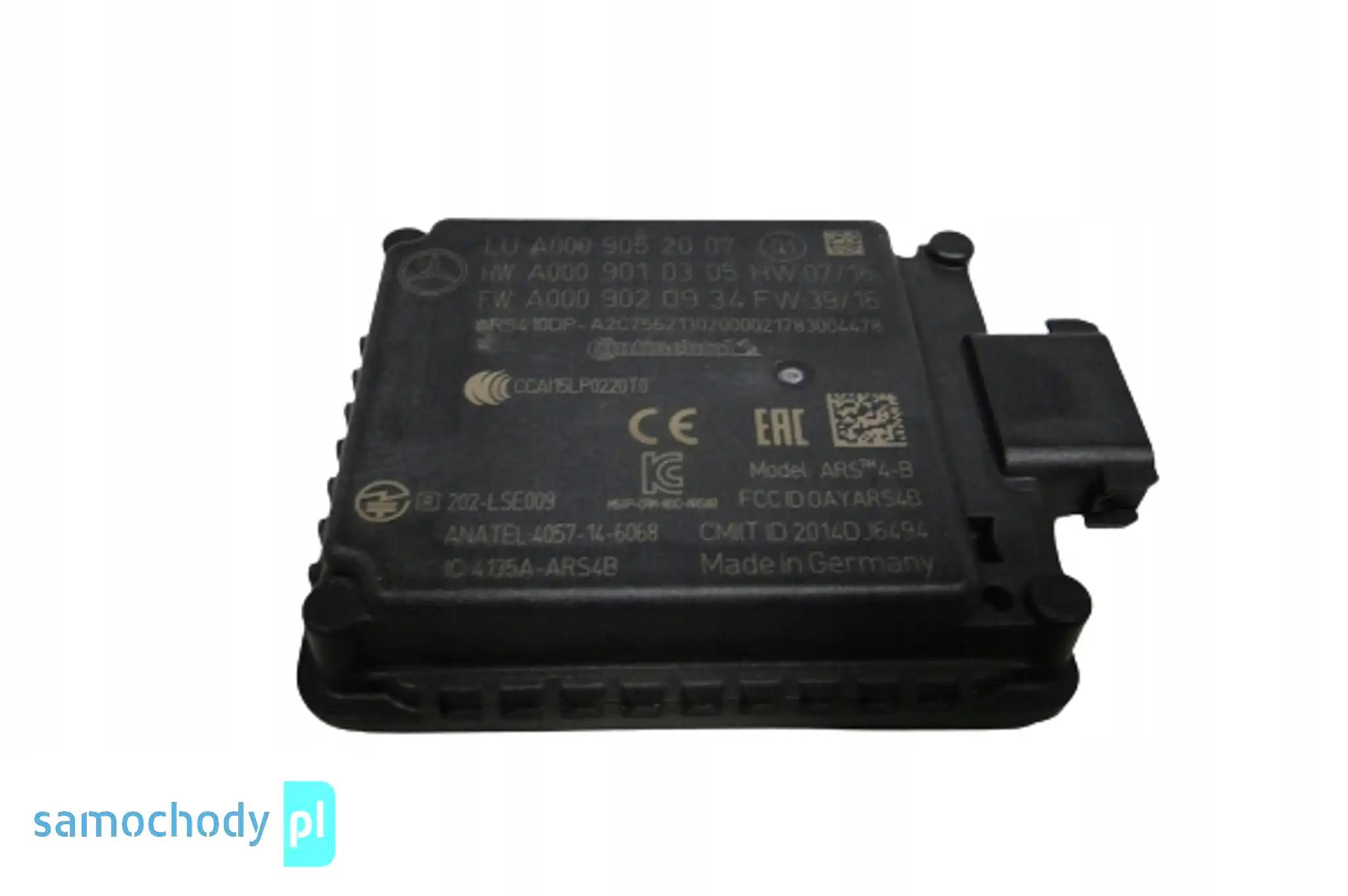 MERCEDES S KLASA W222 222 RADAR SENSOR A0009052007