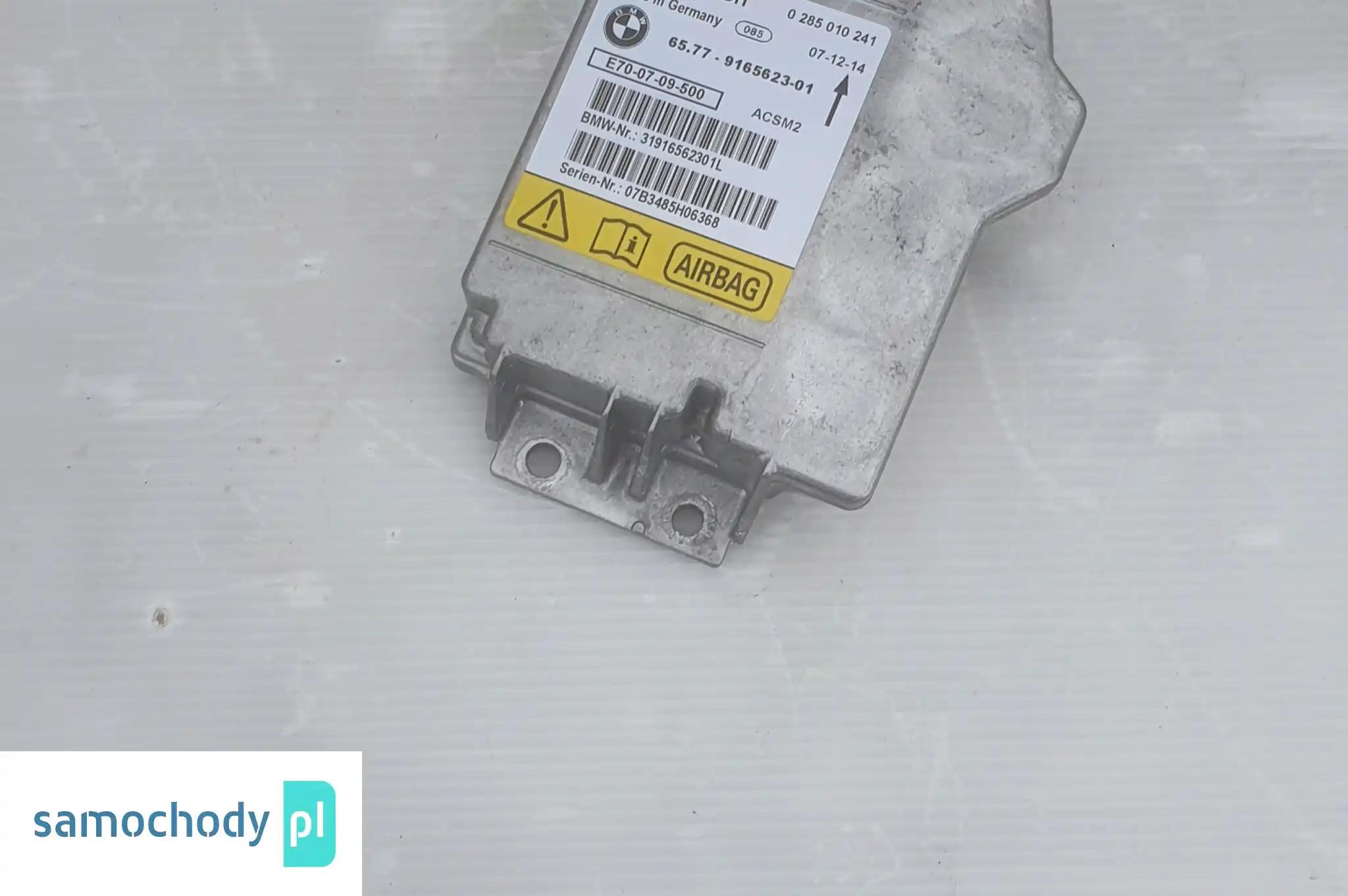 BMW E70 MODUŁ SENSOR PODUSZEK AIRBAG SPRAWNY 9165623