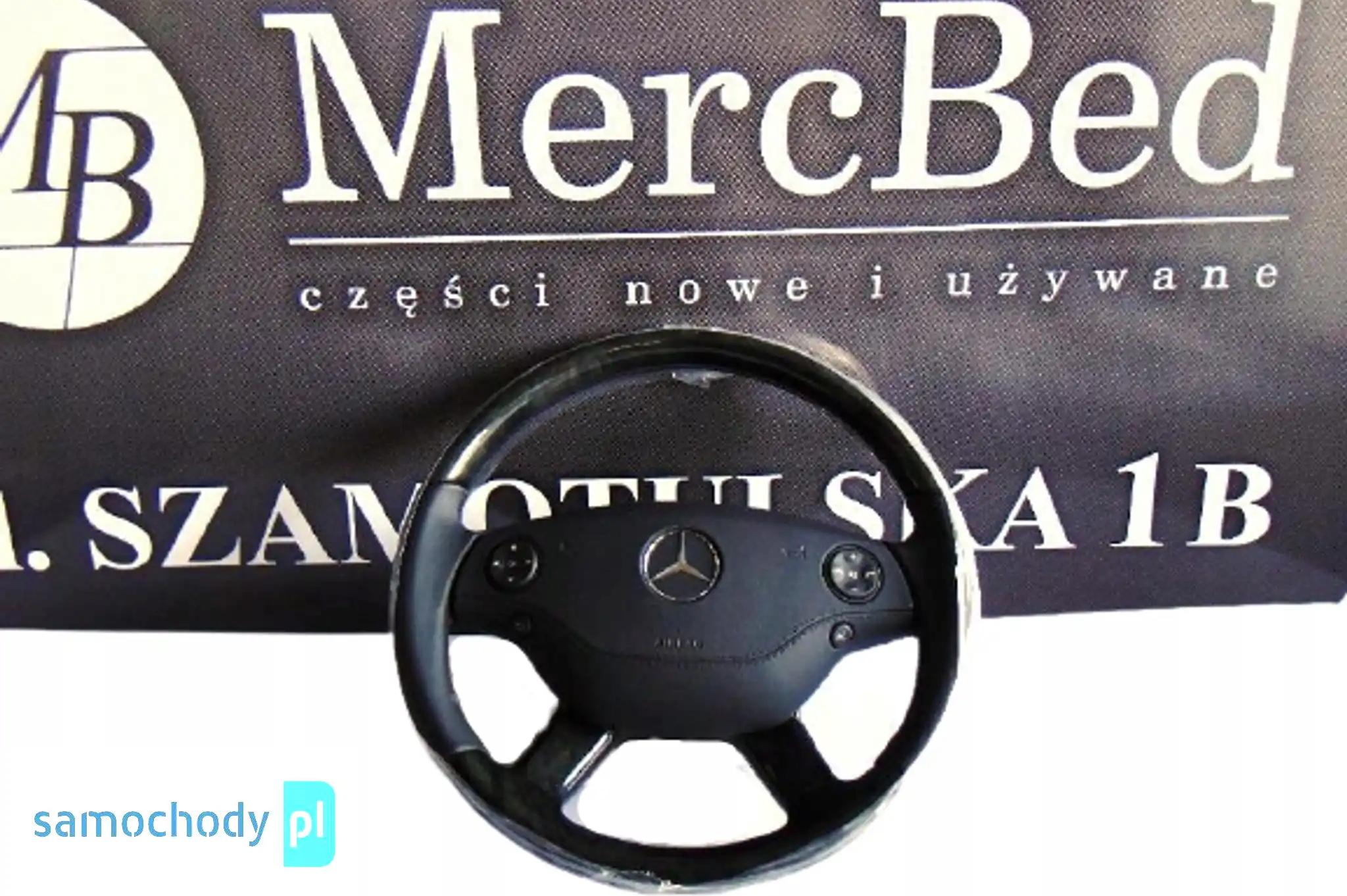 MERCEDES CL 216 KIEROWNICA DREWNO CZARNO - ZIELONE