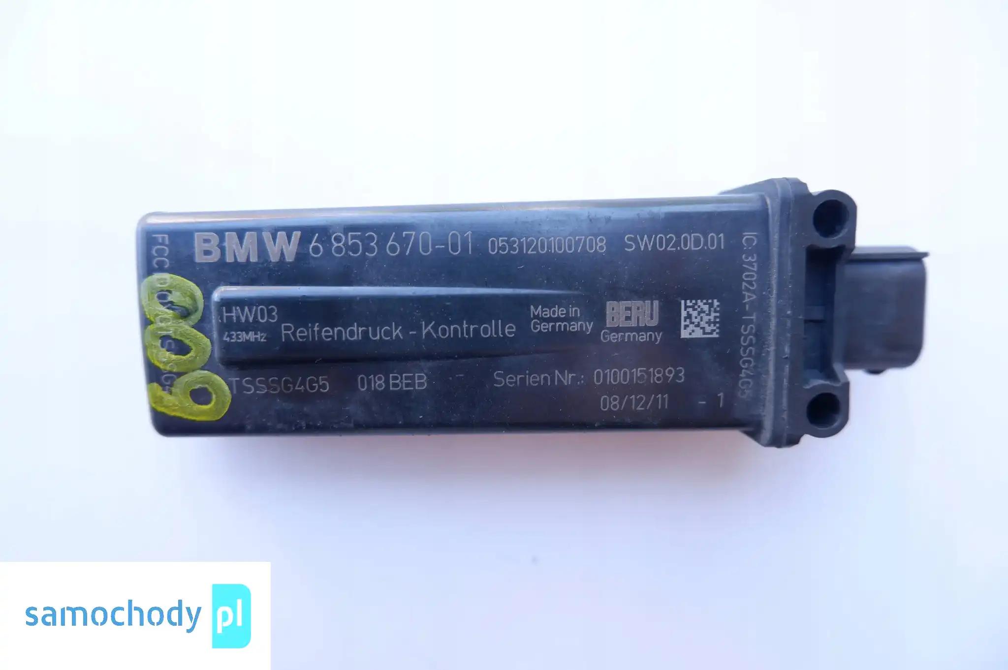 BMW F01 F10 F25 MODUŁ STEROWNIK RDC 6853670