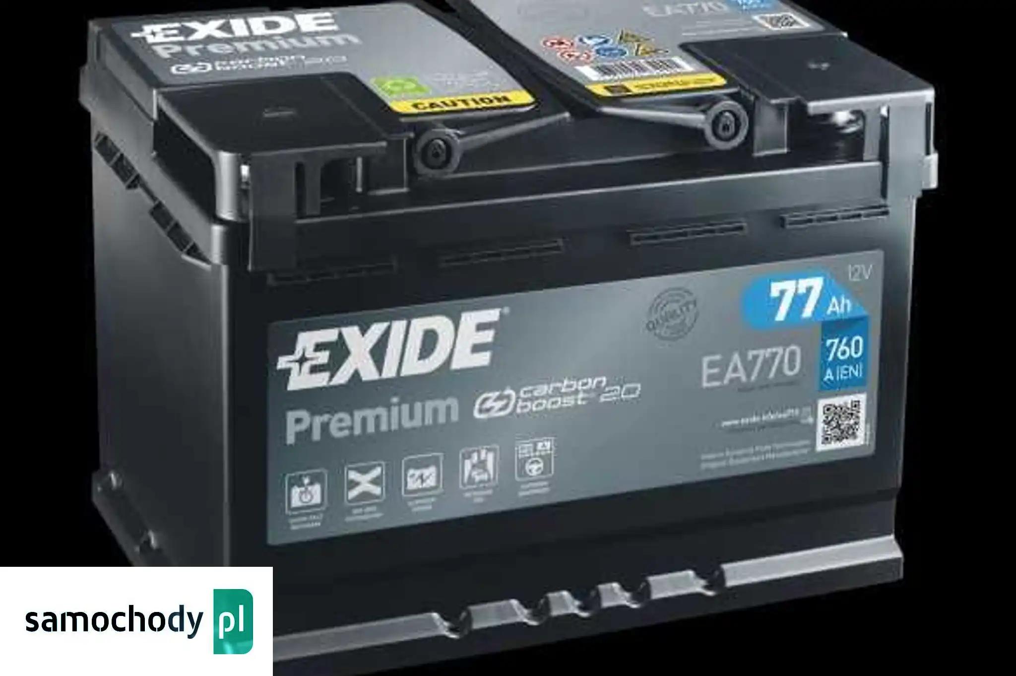 Akumulator Exide Premium 77Ah 760A PRAWY PLUS