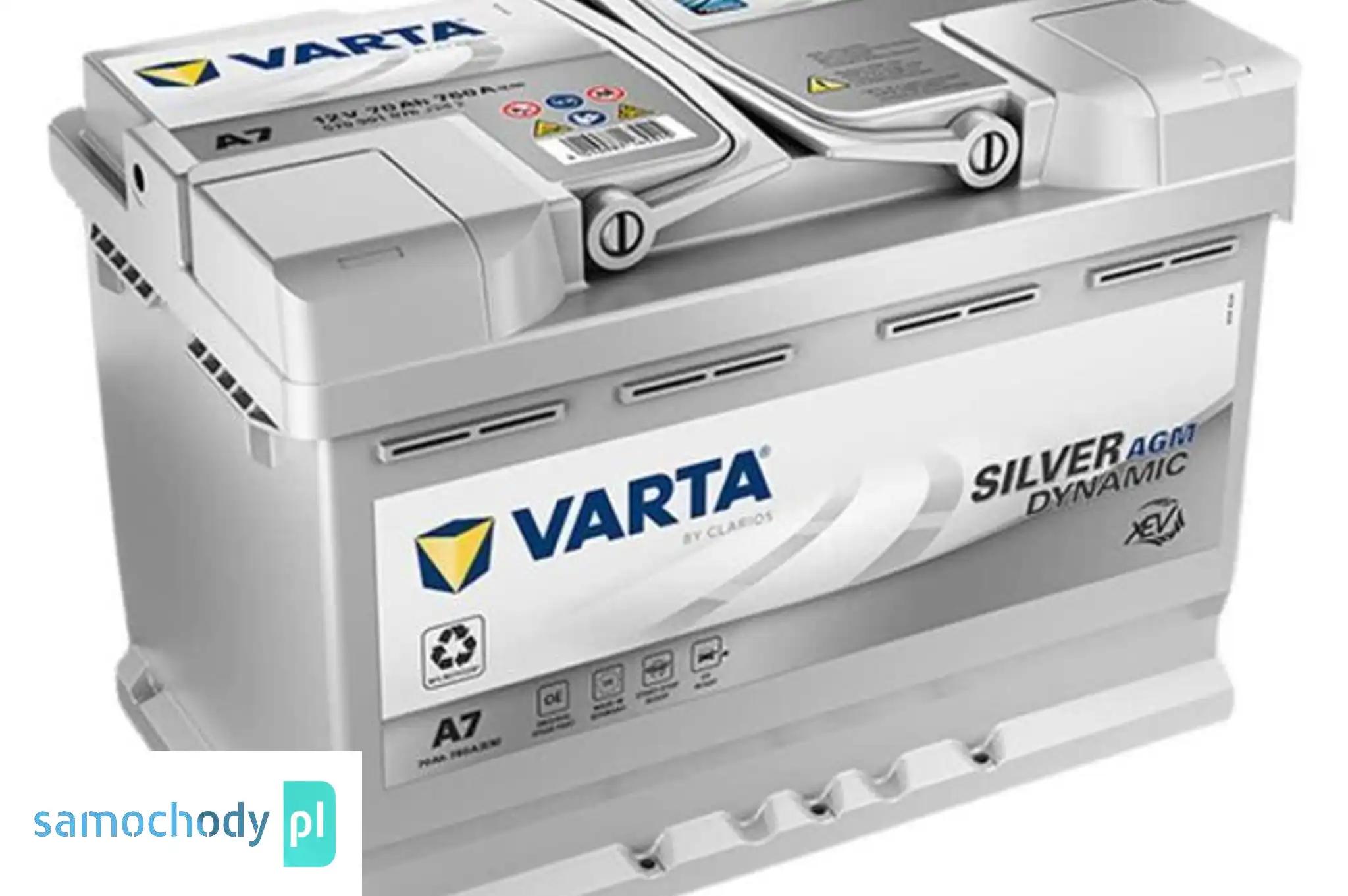 Akumulator VARTA AGM START&STOP A7 70Ah 760A (dawna E39)