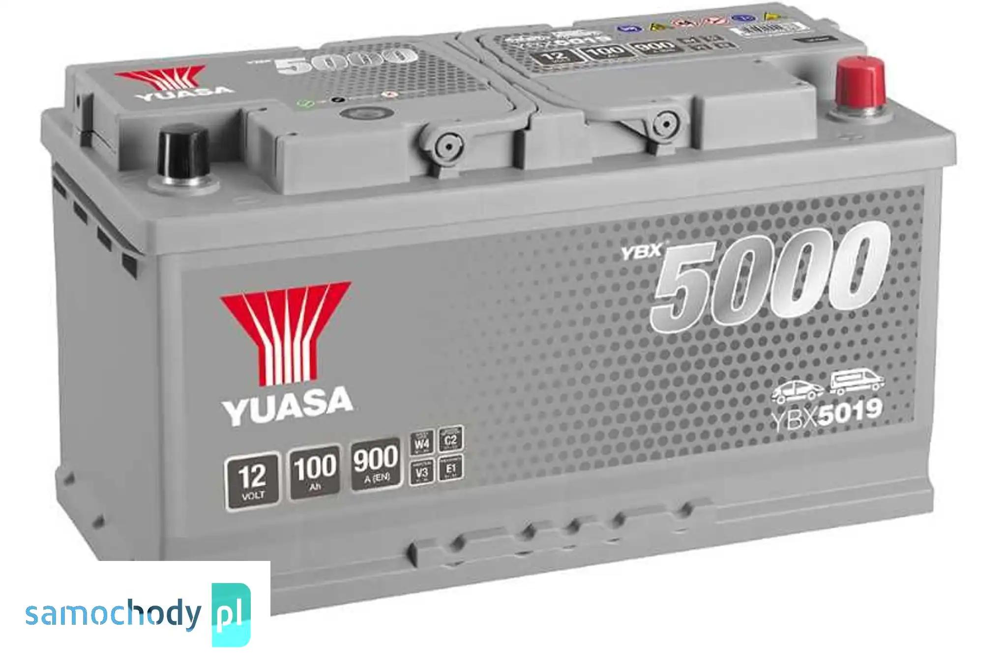 Akumulator Yuasa Silver 12V 100Ah 900A Prawy Plus