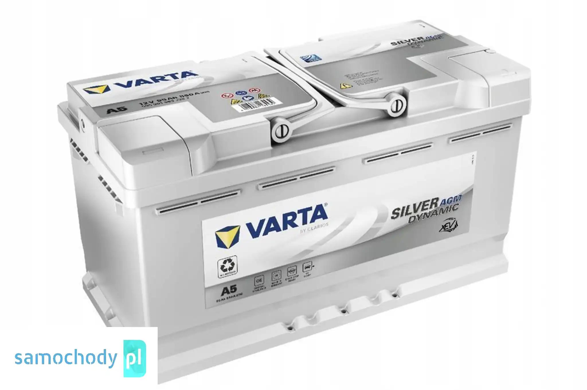 Akumulator VARTA Silver Dynamic A5 95Ah 850A START&STOP AGM