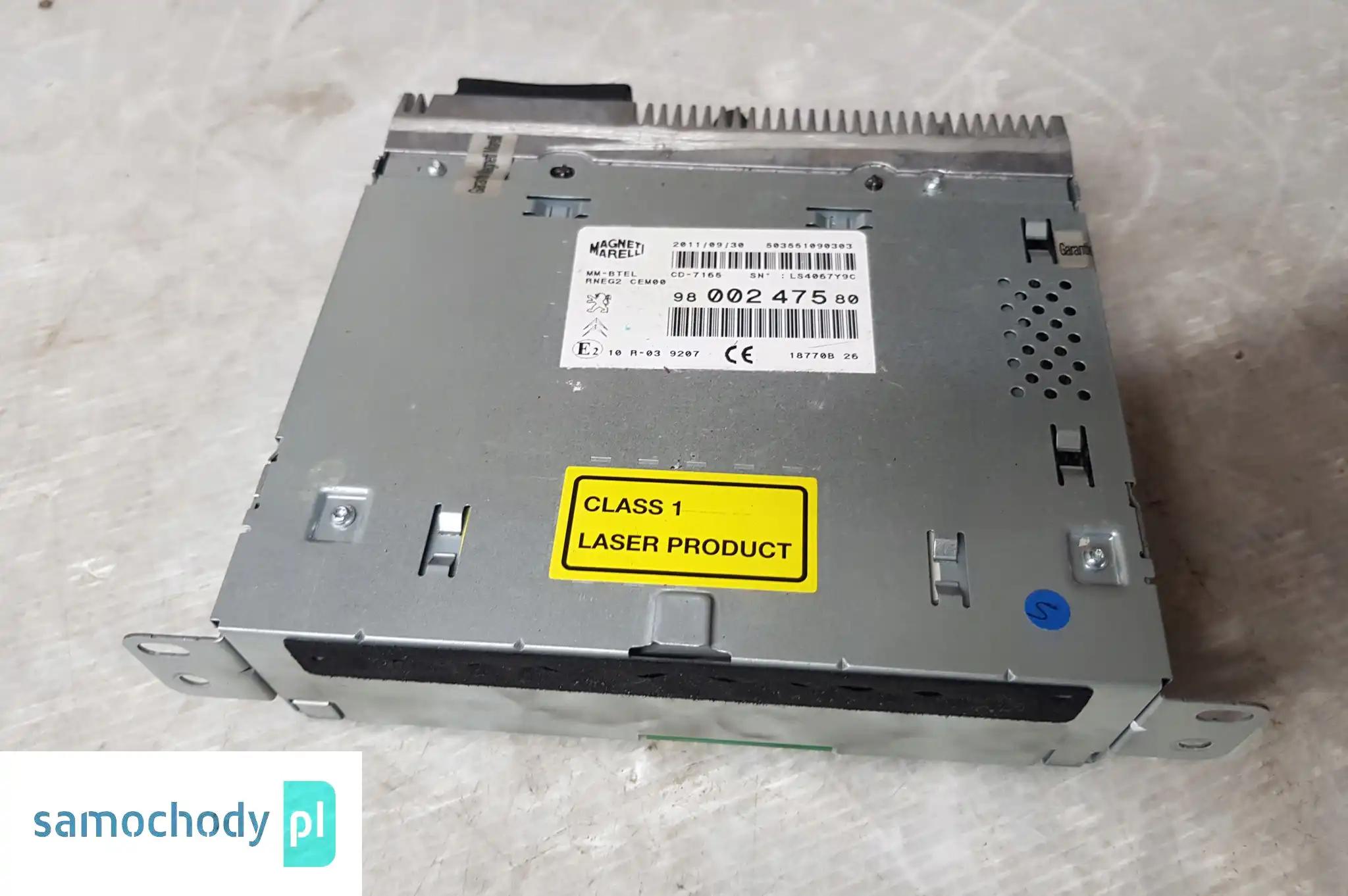 PEUGEOT 508 RADIO NAWIGACJA 9800247580