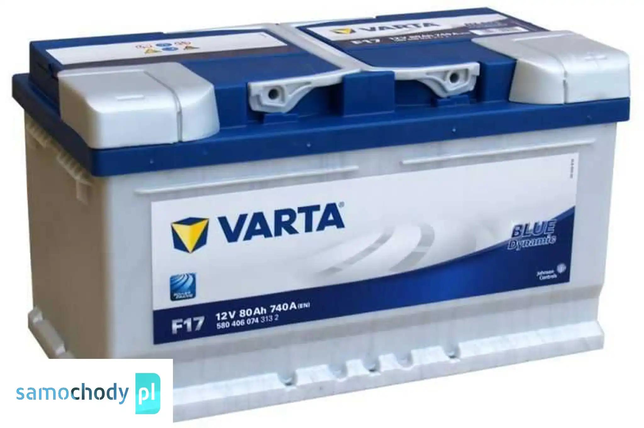 Akumulator VARTA Blue Dynamic F17 80Ah 740A EN