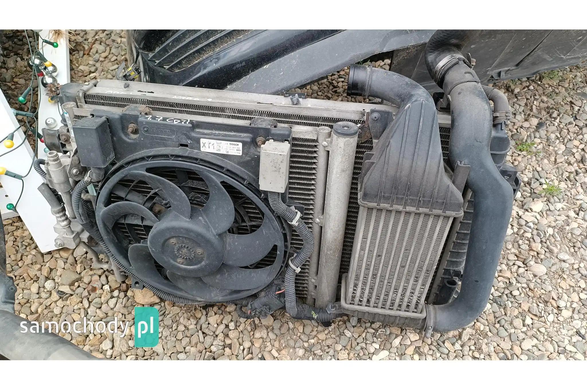 Chłodnica pas przedni intercooler klimatyzacj wody Opel Astra H 1.7
