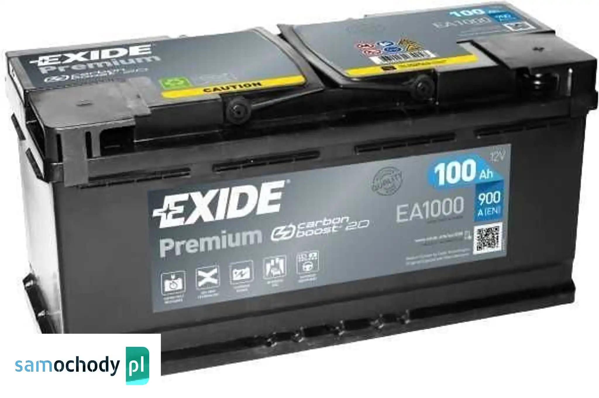 Akumulator Exide Premium 100Ah 900A EN PRAWY PLUS