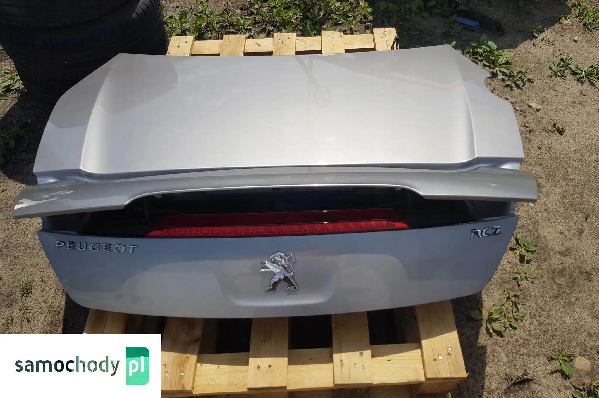 PEUGEOT RCZ KLAPA TYLNA TYŁ SPOJLER KOMPLET BDB STAN BEZ MALOWANIA W KOLOR