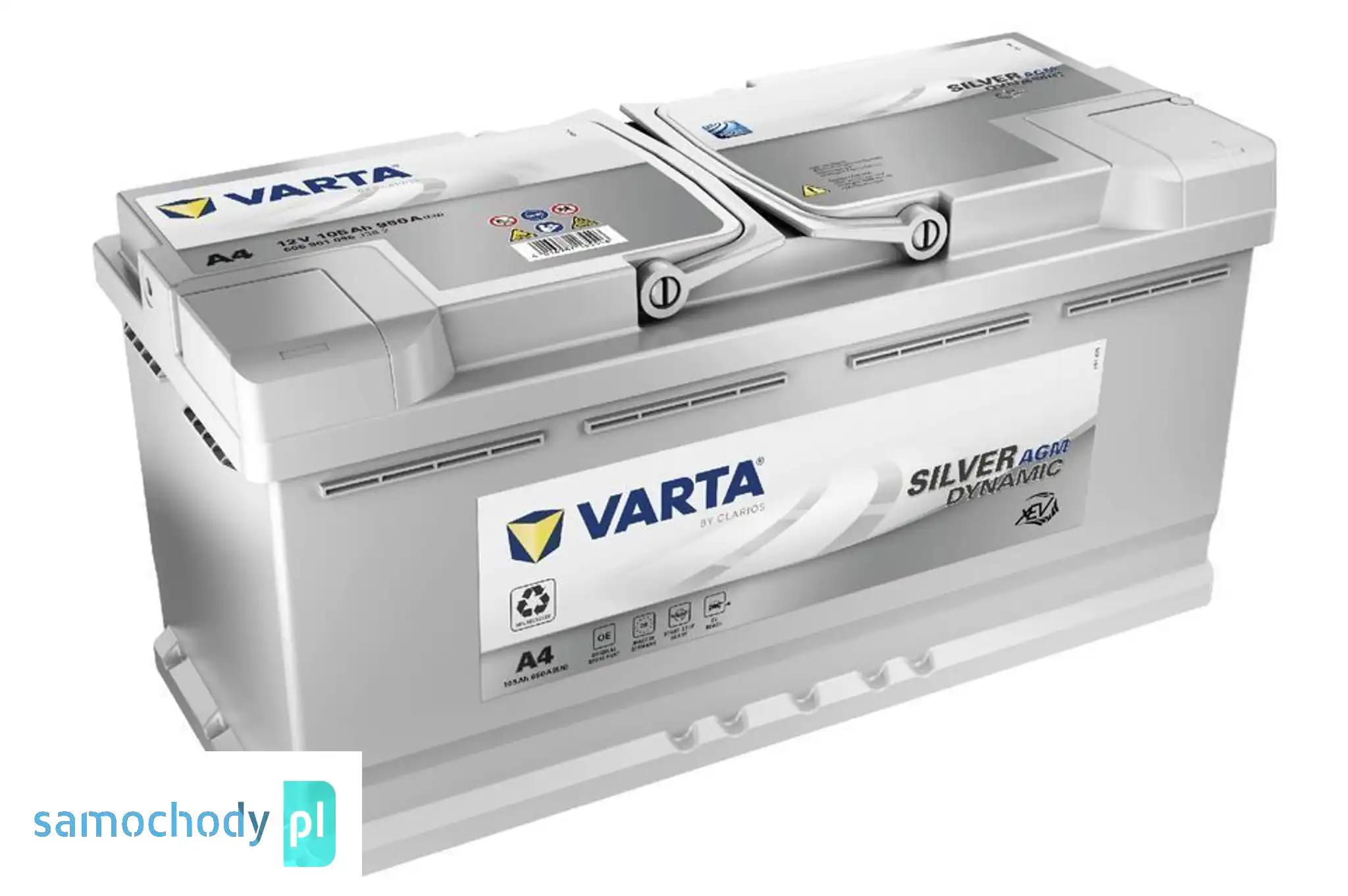Akumulator VARTA Silver Dynamic A4 105Ah 950A START&STOP AGM