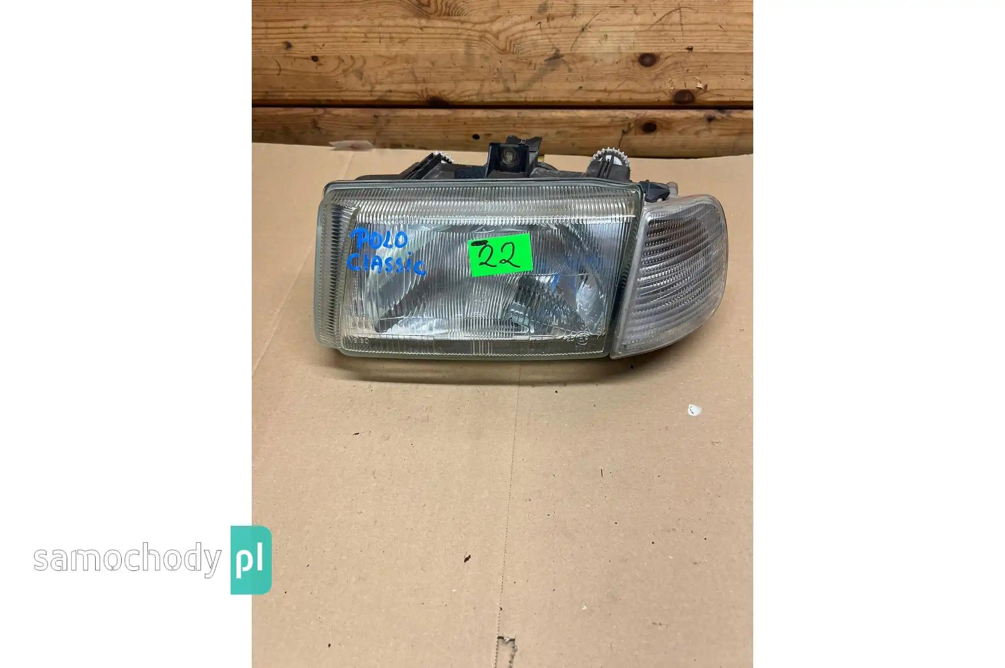 VW POLO CLASSIC KOMBI LAMPA PRZÓD LEWA 99-01 OKRĄGŁA WTYCZKA