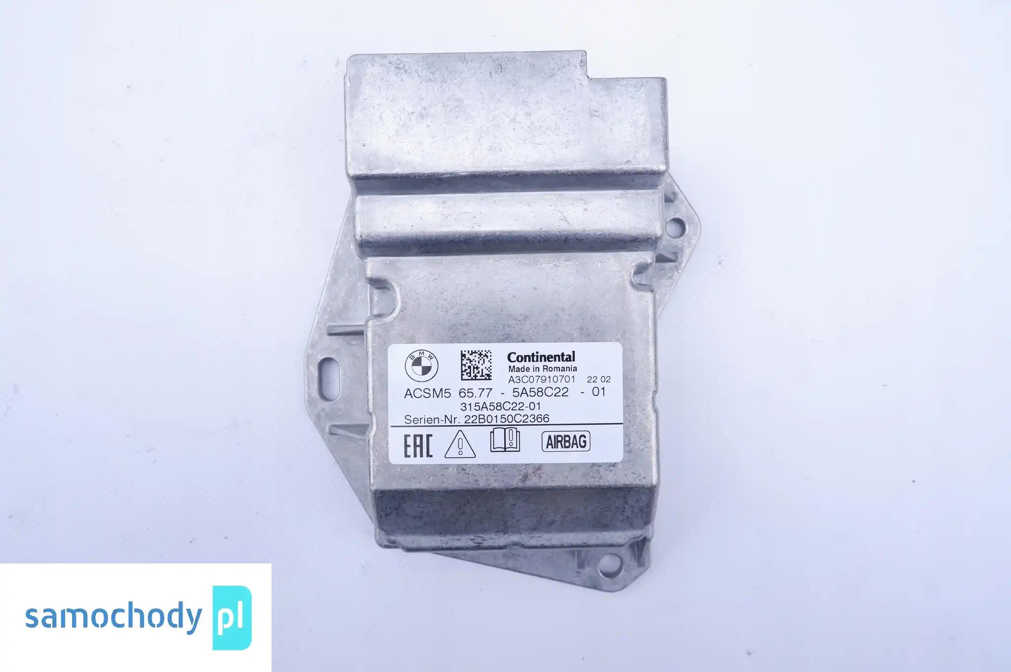 BMW F40 MODUŁ SENSOR AIRBAG 5A58C22