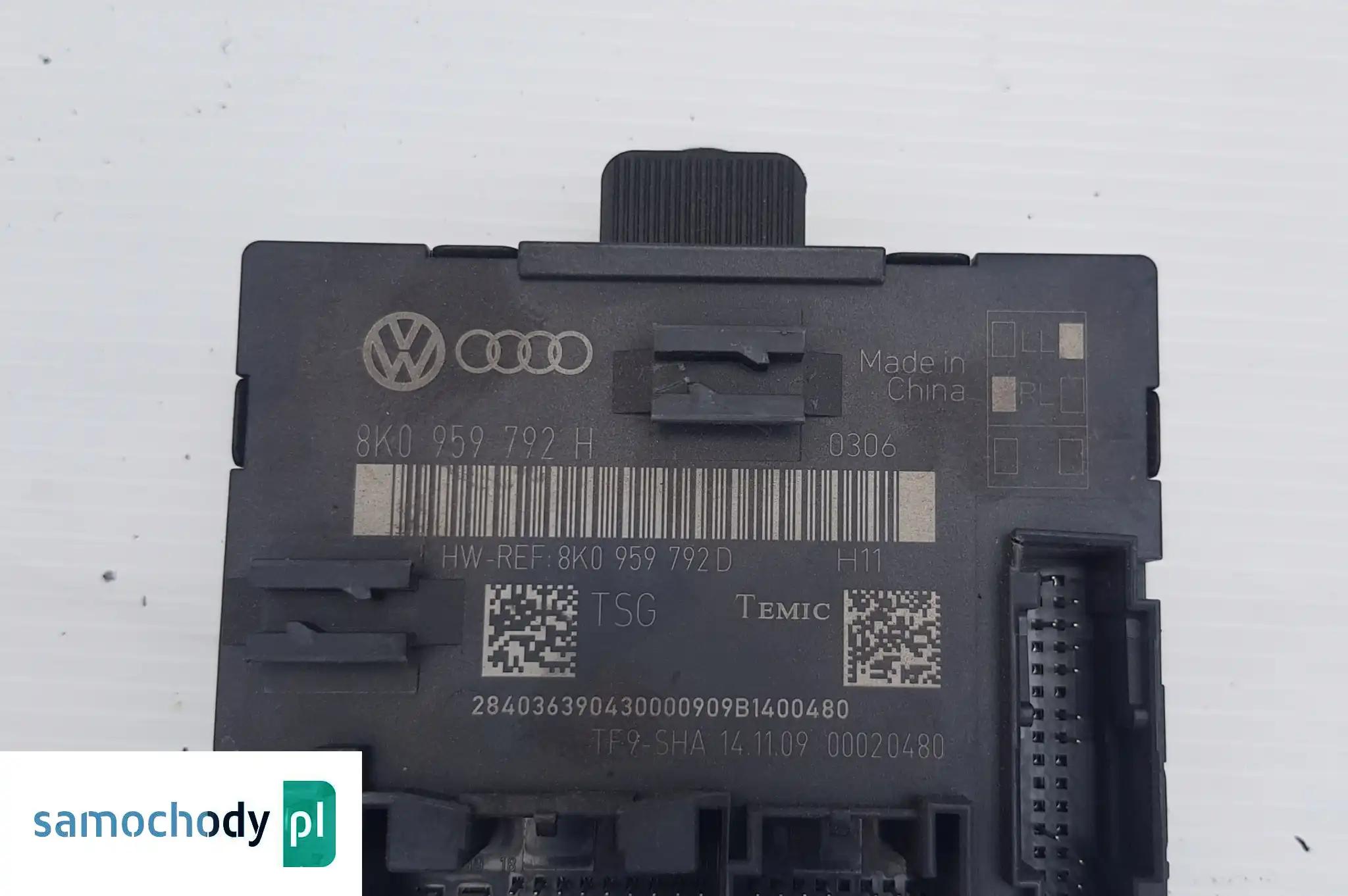 Moduł sterownik drzwi Audi A4 A5 Q5 8k0959792H