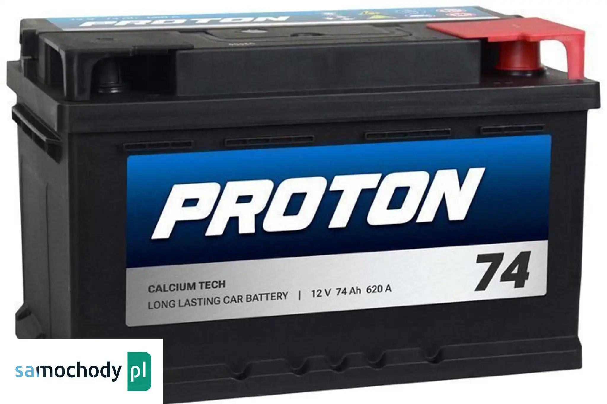 Akumulator PROTON 74Ah 620A EN PRAWY PLUS wysoki