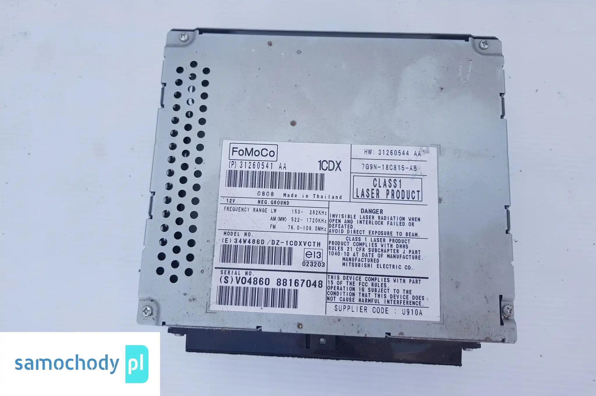 VOLVO S80 II V70 III RADIO 31260541AA