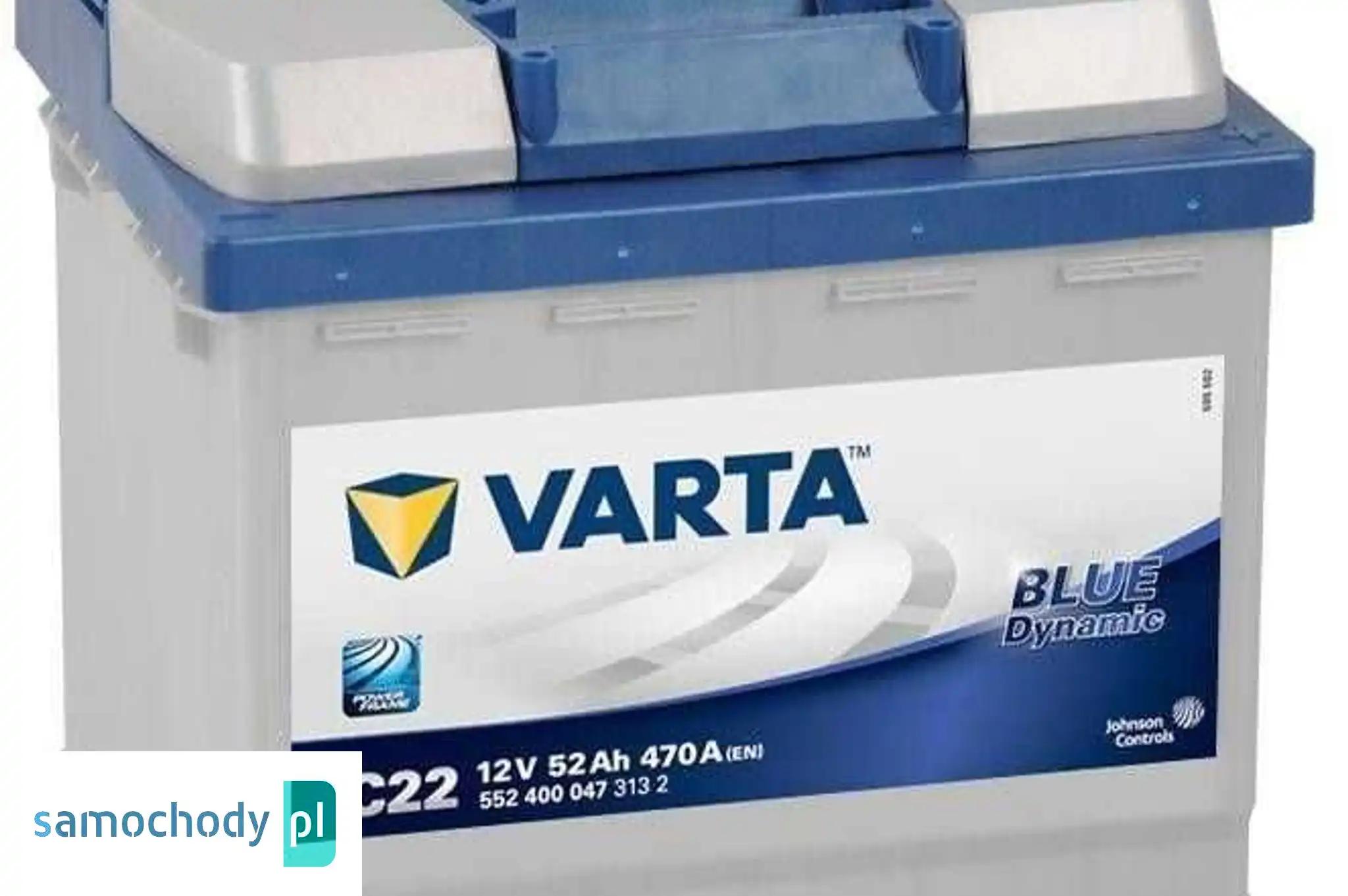 Akumulator VARTA Blue Dynamic C22 52Ah 470A EN