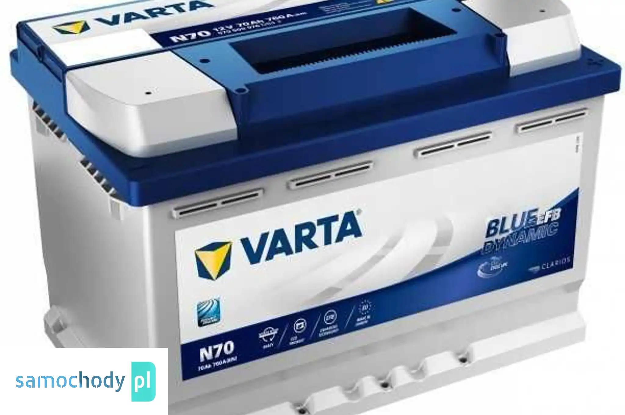 Akumulator Varta Blue Dynamic EFB START&STOP 70Ah 760A N70