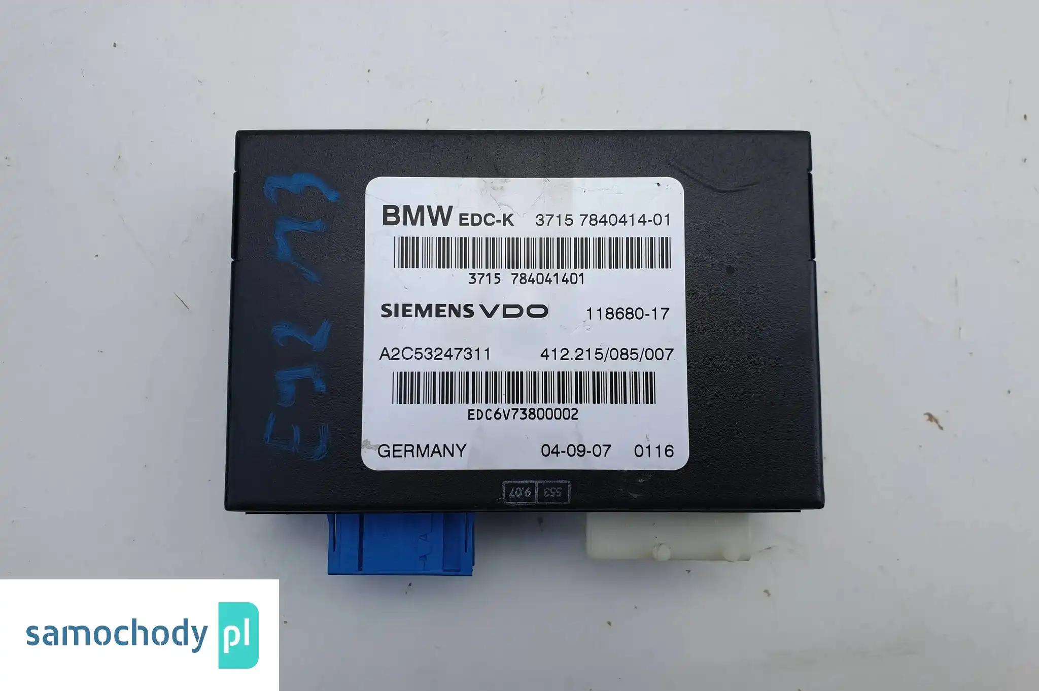 BMW E60 E90 E63 MODUŁ STEROWNIK EDC 7840414