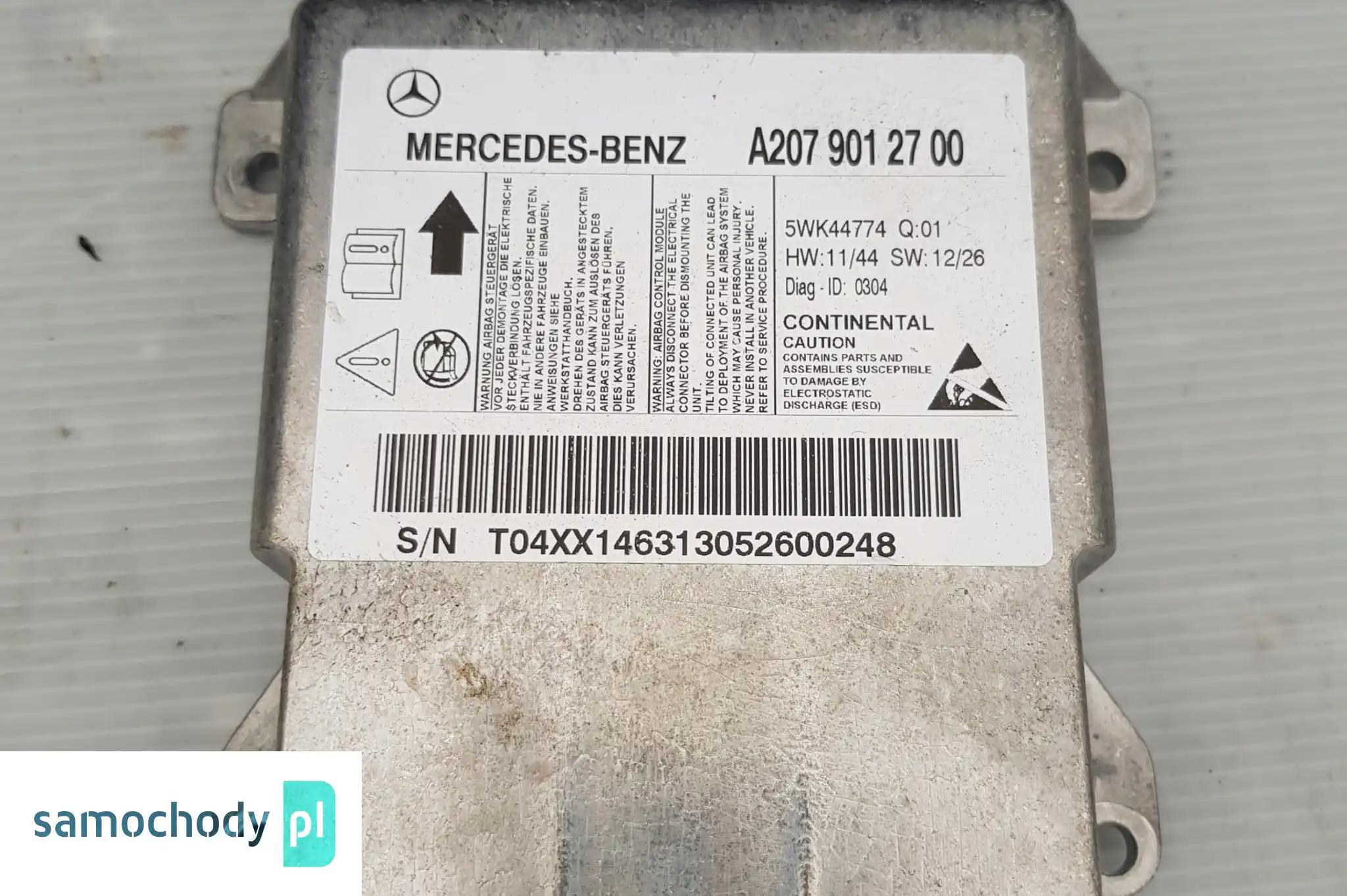 A2079012700 MERCEDES W207 MODUŁ STEROWNIK AIRBAG PODUSZEK