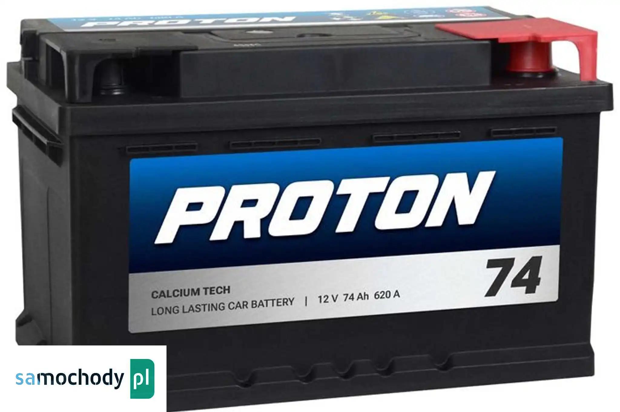 Akumulator PROTON 74Ah 620A EN PRAWY PLUS niski