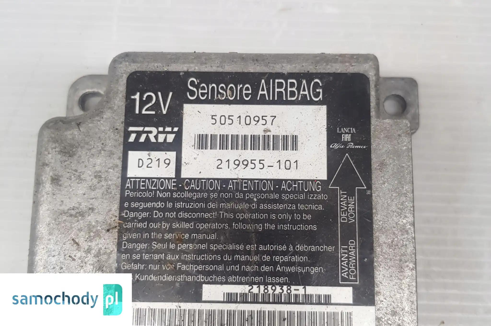 ALFA ROMEO 159 SENSOR MODUŁ AIRBAG PODUSZEK 50510957