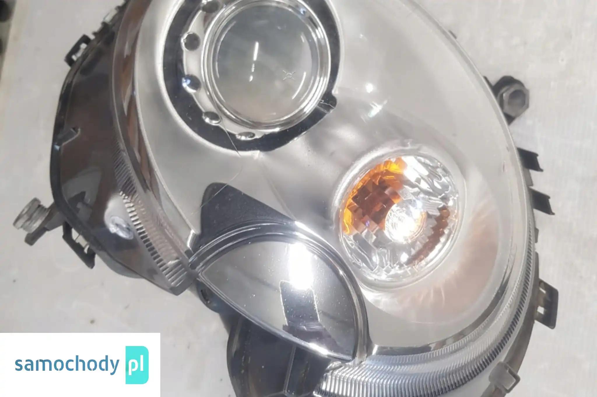 MINI R55 R56 R57 R58 LAMPA LEWY PRZÓD XENON ZAŚLEPKA SPRYSKIWACZ UK