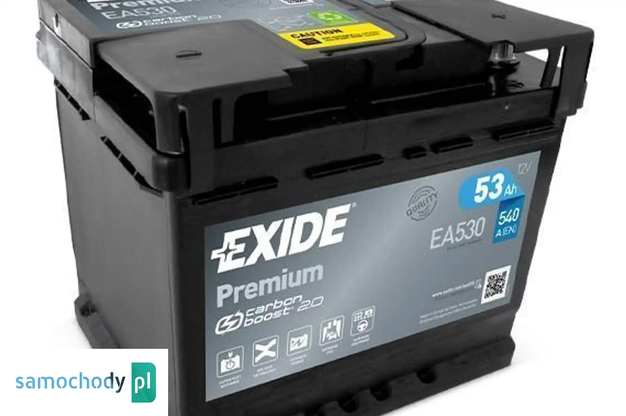 Akumulator Exide Premium 53Ah 540A PRAWY PLUS EA530
