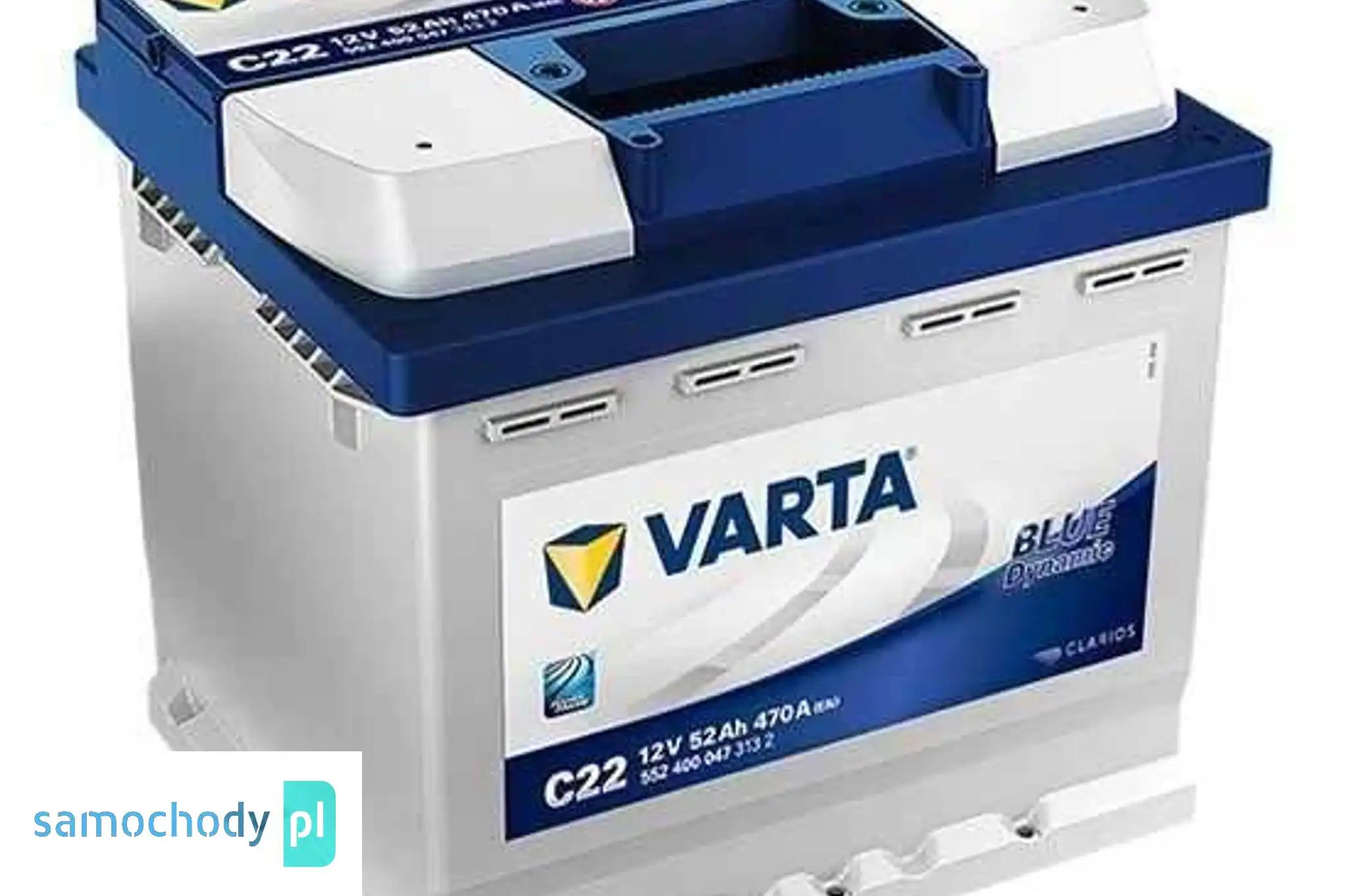 Akumulator Varta Blue Dynamic C22 52Ah 470a