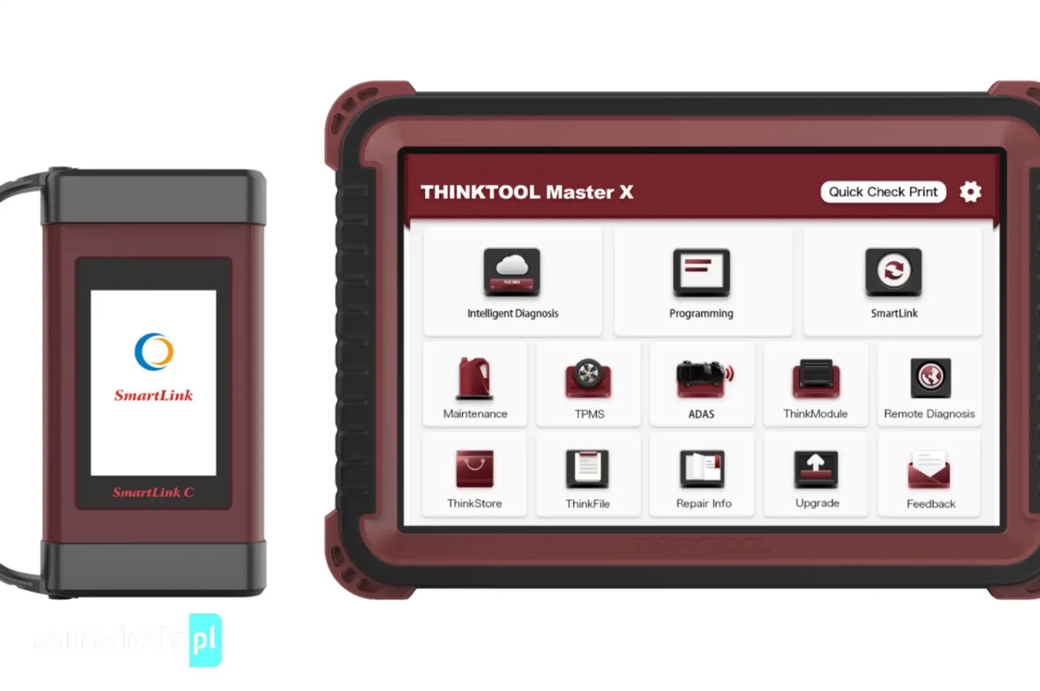 THINKCAR / THINKTOOL MASTER X 10 cali 2 lata aktualizacja 35 funkcji (X431*)