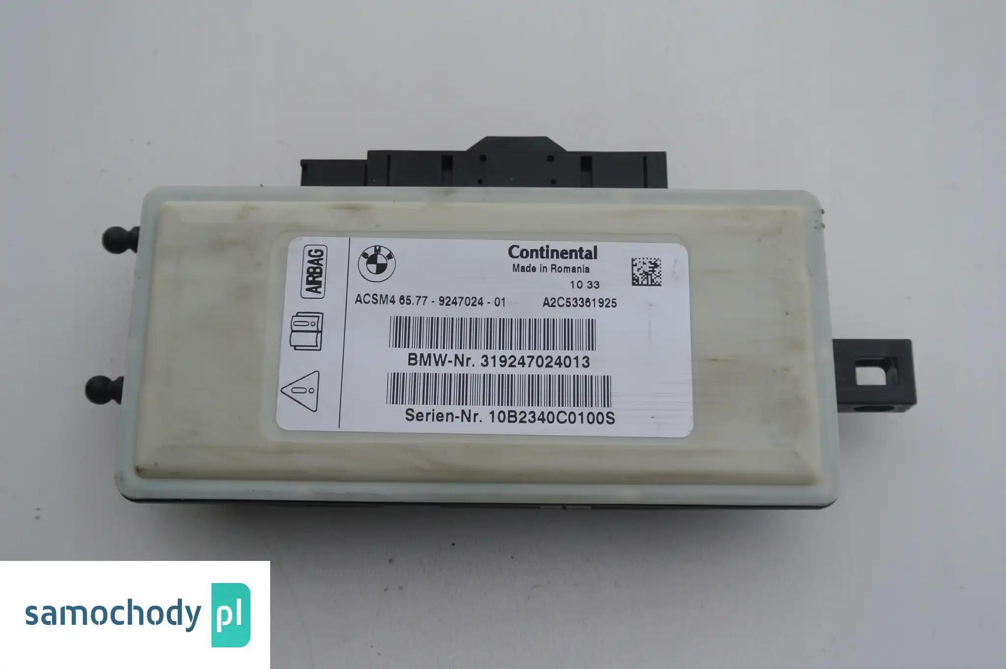 BMW F10 F25 MODUŁ SENSOR AIR BAG 9247024