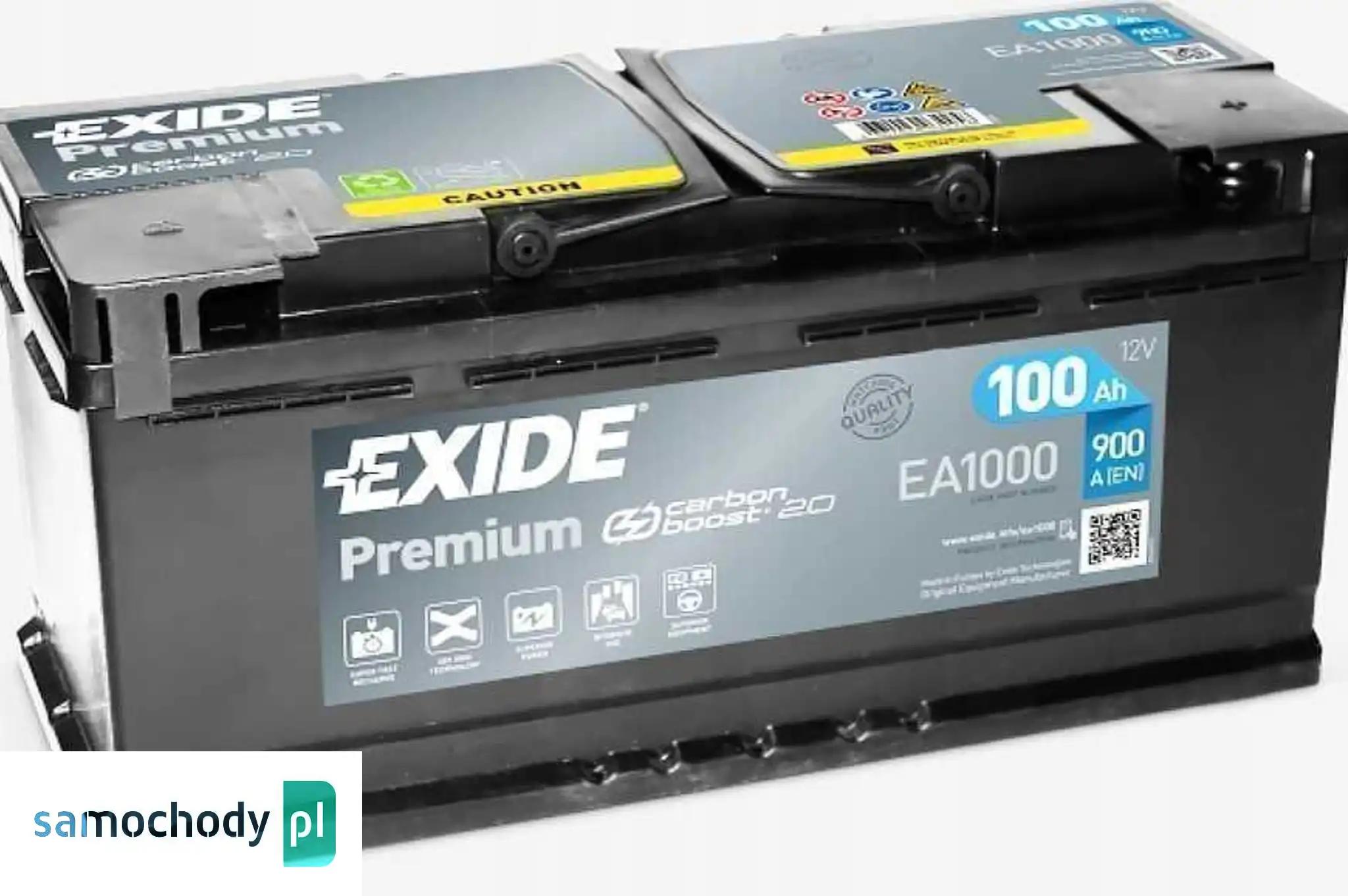 Akumulator Exide Premium 100Ah 900A EN PRAWY PLUS EA1000