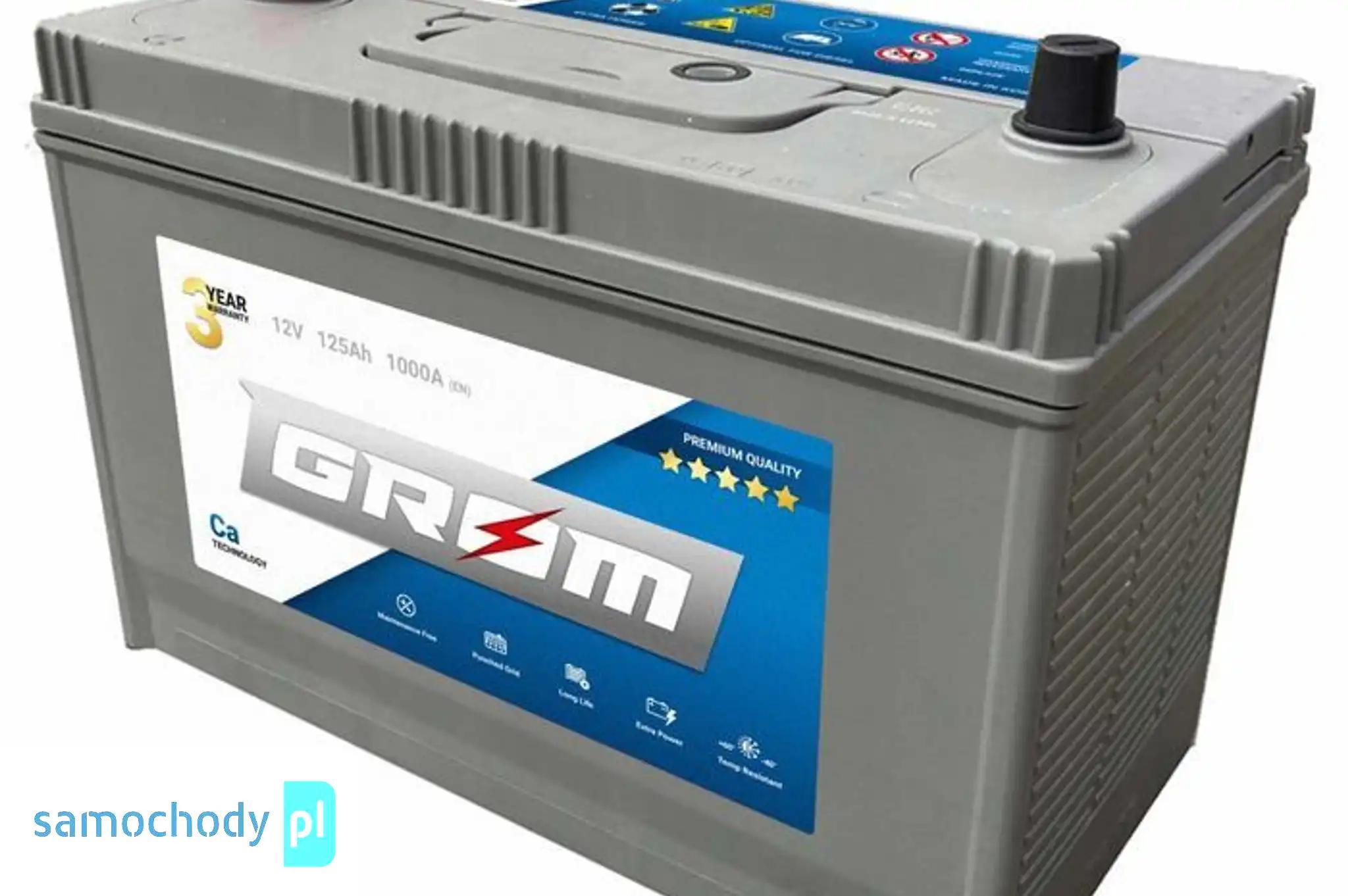 Akumulator GROM Premium 12V 125Ah 1000A CAT