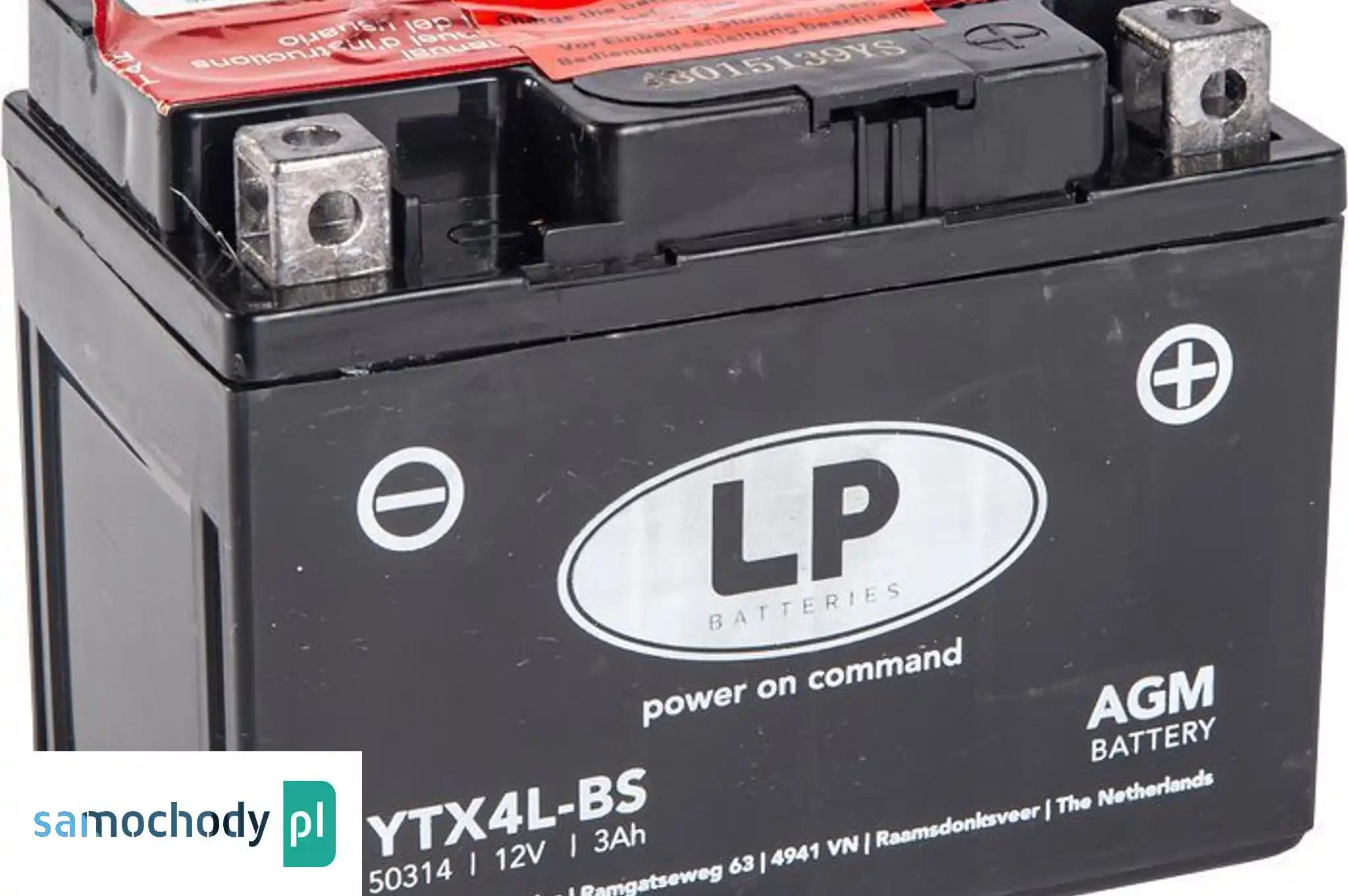 Akumulator motocyklowy Landport YTX4L-BS 12V 3Ah 40A