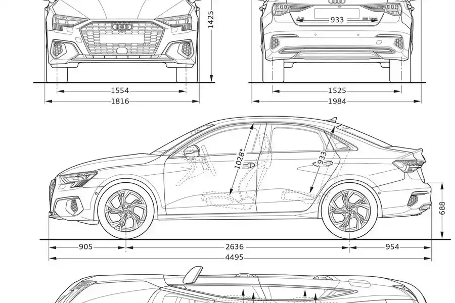 Audi A3 wymiary