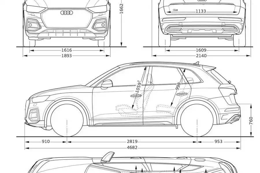 Audi Q5 wymiary