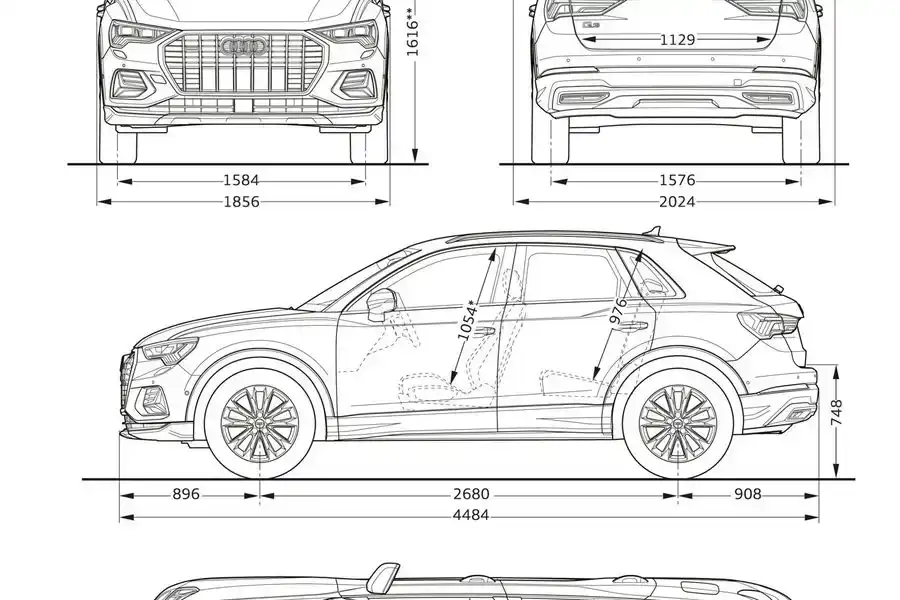 Jakie są wymiary, dane techniczne, spalanie oraz ceny Audi Q3