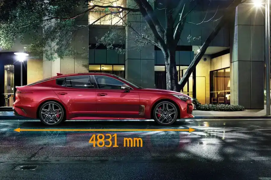 Kia Stinger wymiar